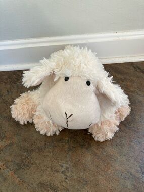Plush Cream Lamb Stuffed Animal Cuddly Toy